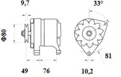 Ģenerators MAHLE MG 599