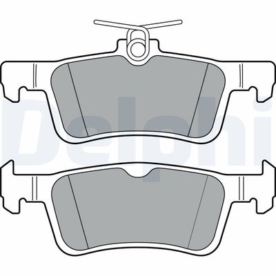 Комплект тормозных колодок, дисковый тормоз DELPHI LP3369