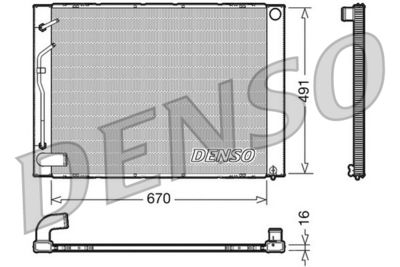 Radiators, Motora dzesēšanas sistēma DENSO DRM50054