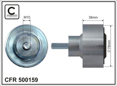 Parazīt-/Vadrullītis, Ķīļrievu siksna CAFFARO 500159