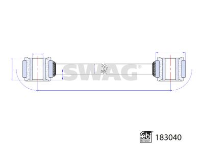 Тяга / стойка, стабилизатор SWAG 33 10 8800