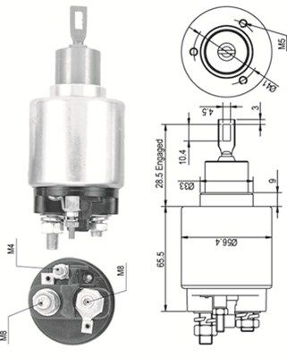 Ievilcējrelejs, Starteris MAGNETI MARELLI 940113050326