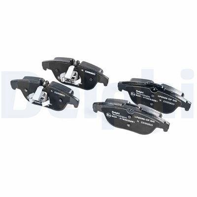 Комплект тормозных колодок, дисковый тормоз DELPHI LP2029