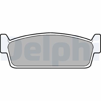 Bremžu uzliku kompl., Disku bremzes DELPHI LP646