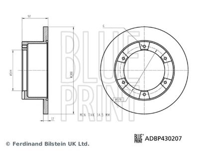 Bremžu diski BLUE PRINT ADBP430207
