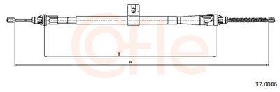 Тросик, cтояночный тормоз COFLE 92.17.0006