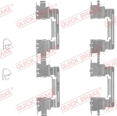 Комплектующие, колодки дискового тормоза QUICK BRAKE 109-1613