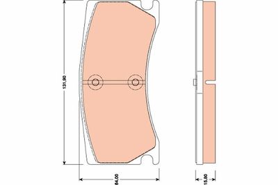 Bremžu uzliku kompl., Disku bremzes TRW GDB1801