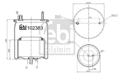 Pneimoatsperes spilvens, Pneimopiekare FEBI BILSTEIN 102383