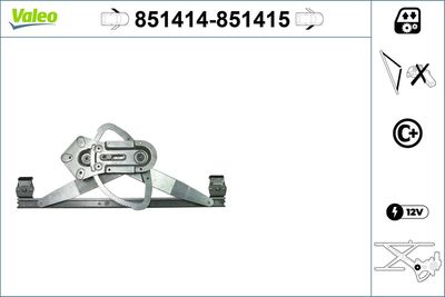 Стеклоподъемник VALEO 851414