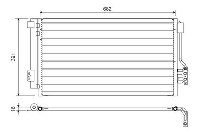 Конденсатор, кондиционер VALEO 817842