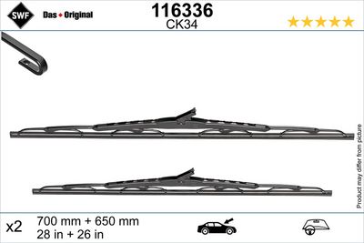 Stikla tīrītāja slotiņa SWF 116336
