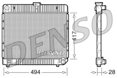 Radiators, Motora dzesēšanas sistēma DENSO DRM17020