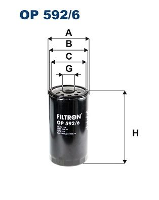 Eļļas filtrs FILTRON OP 592/6