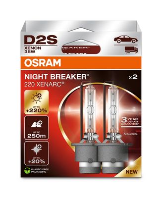 Kvēlspuldze, Tālās gaismas lukturis ams-OSRAM 66240XN2-2HB