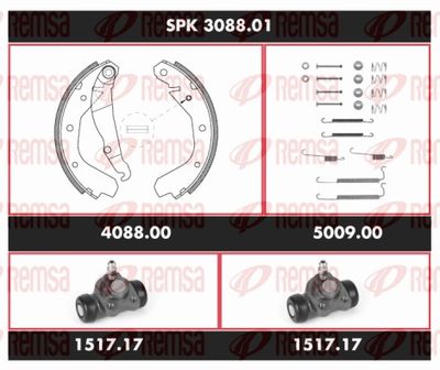 Bremžu komplekts, Trumuļu bremzes REMSA SPK 3088.01