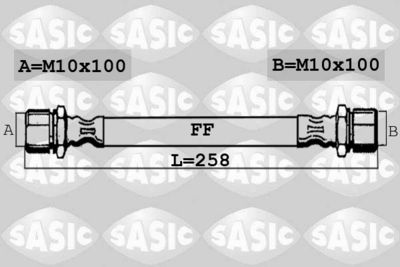 Bremžu šļūtene SASIC 6606204