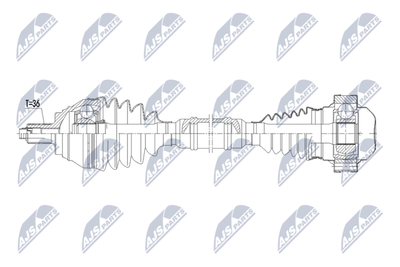 Piedziņas vārpsta NTY NPW-VW-233