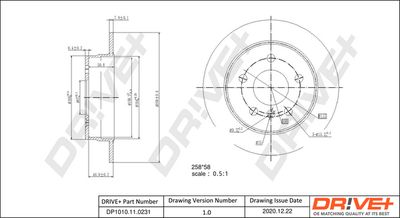 Тормозной диск Dr!ve+ DP1010.11.0231