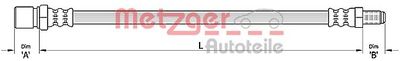Тормозной шланг METZGER 4110310
