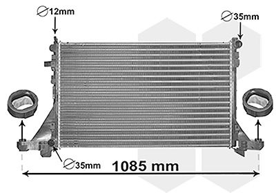 Radiators, Motora dzesēšanas sistēma VAN WEZEL 43002560