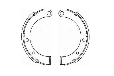 Bremžu loku komplekts KAVO PARTS KBS-6423