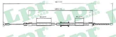 Тросик, cтояночный тормоз LPR C0600B