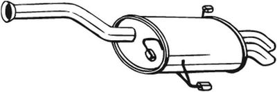 Глушитель выхлопных газов конечный BOSAL 190-953