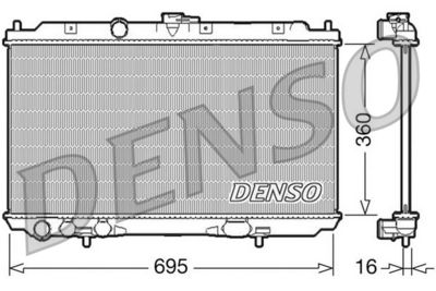 Radiators, Motora dzesēšanas sistēma DENSO DRM46027