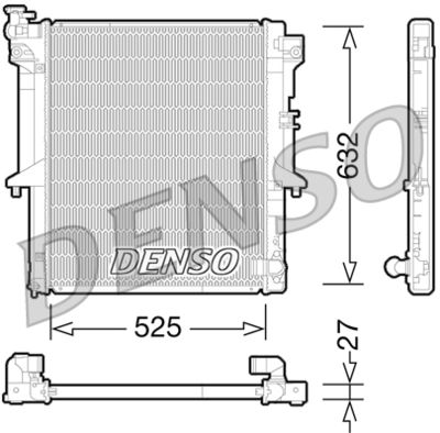 Radiators, Motora dzesēšanas sistēma DENSO DRM45034