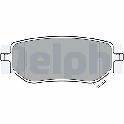 Bremžu uzliku kompl., Disku bremzes DELPHI LP3402