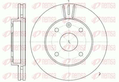 Bremžu diski REMSA 6959.10