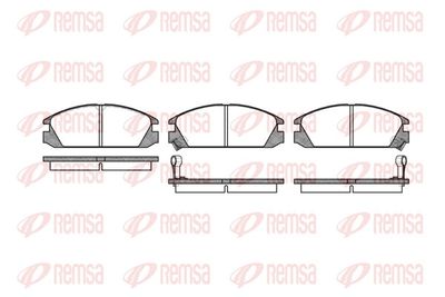 Комплект тормозных колодок, дисковый тормоз REMSA 0228.02
