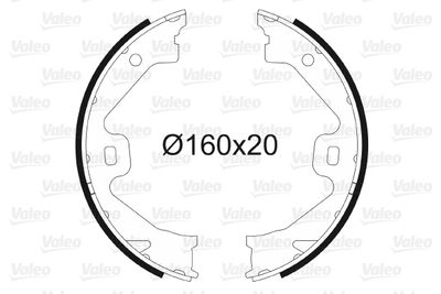 Bremžu loku kompl., Stāvbremze VALEO 564028