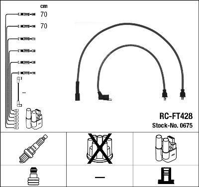 Комплект проводов зажигания NGK 0675