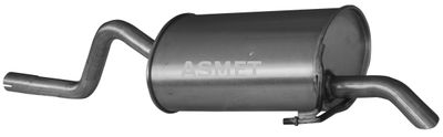 Глушитель выхлопных газов конечный ASMET 10.059