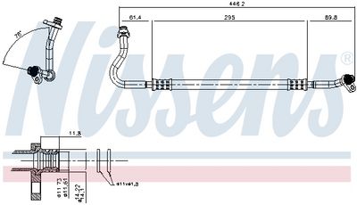 Трубопровод высокого давления, кондиционер NISSENS 846975
