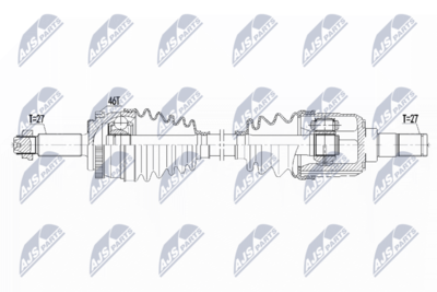 Приводной вал NTY NPW-KA-366