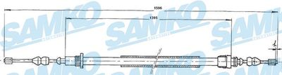 Тросик, cтояночный тормоз SAMKO C0727B