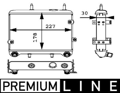 Eļļas radiators, Motoreļļa MAHLE CLC 20 000P