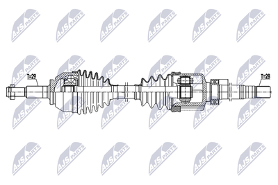 Приводной вал NTY NPW-RE-205