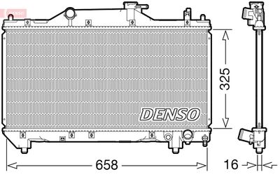 Radiators, Motora dzesēšanas sistēma DENSO DRM50131