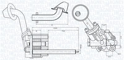 Масляный насос MAGNETI MARELLI 351516000005