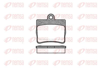 Bremžu uzliku kompl., Disku bremzes REMSA 0630.00
