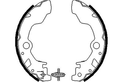 Bremžu loku komplekts KAVO PARTS KBS-8405