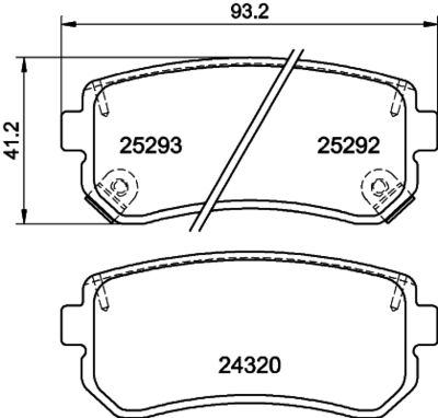 Bremžu uzliku kompl., Disku bremzes HELLA PAGID 8DB 355 016-221