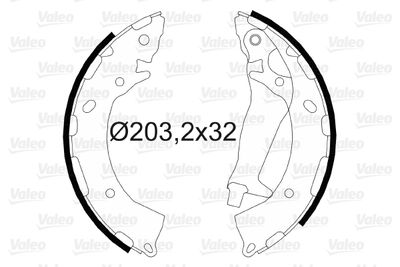 Bremžu loku komplekts VALEO 564090
