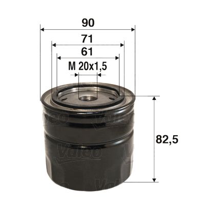 Eļļas filtrs VALEO 586016