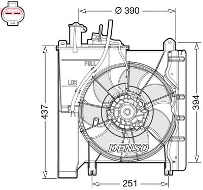 Ventilators, Motora dzesēšanas sistēma DENSO DER21023