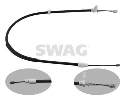 Тросик, cтояночный тормоз SWAG 10 93 4912